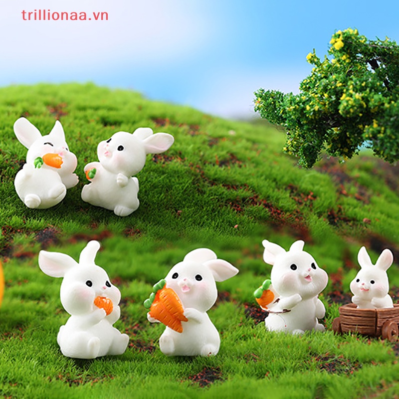 Đồ trang trí Chú Thỏ Hoàng Đạo Năm Mới Phong Cách Trung Hoa Dùng Trang Trí Tiểu Cảnh