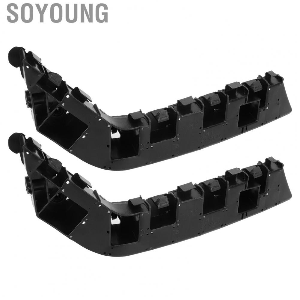 Soyoung Front Bumper Bracket Holder Set  High Strength Durable Impact Resistant 71198  T01 Strong for Car