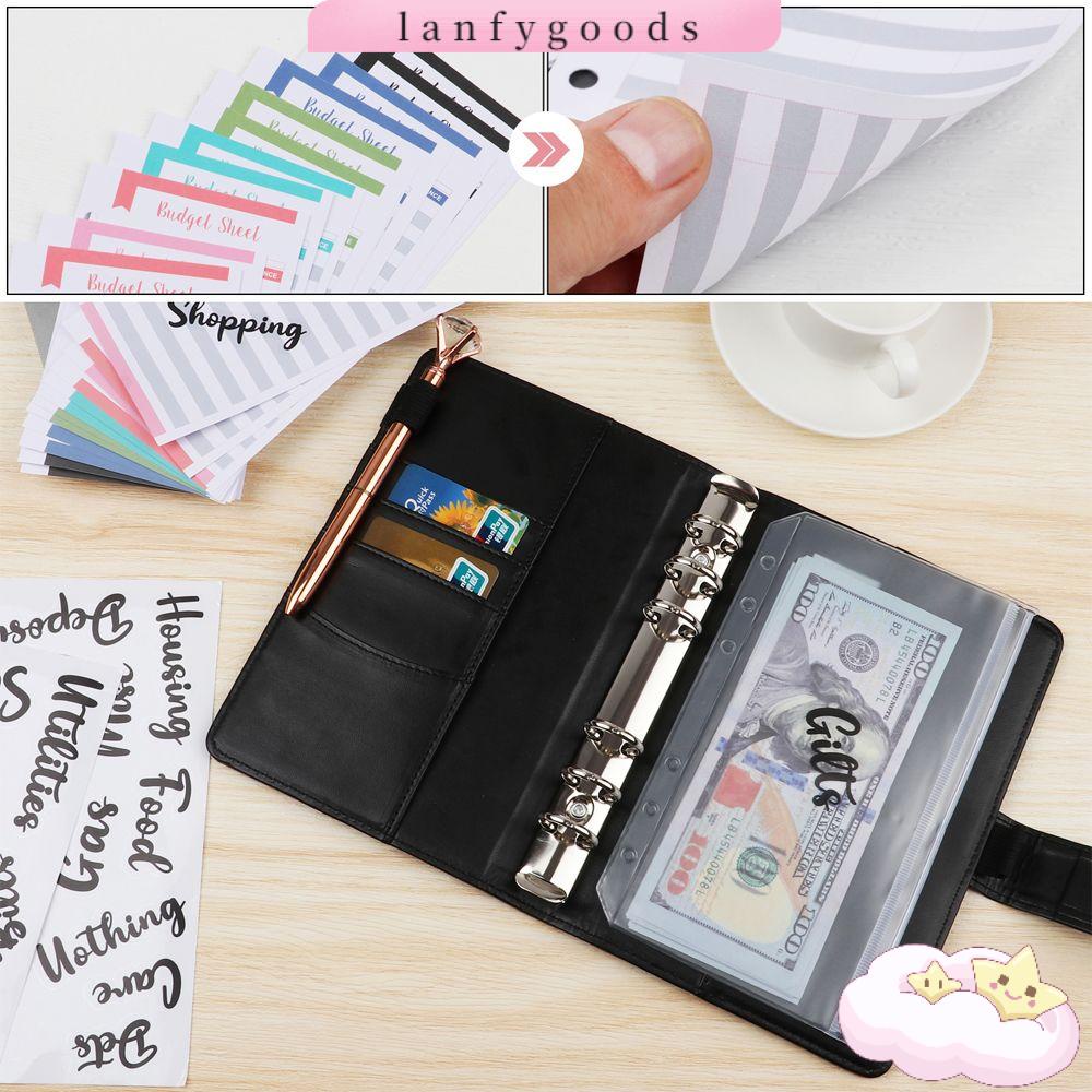 Lanfy A6 Bìa Đựng Tiền Mặt Bằng PU Thiết Thực