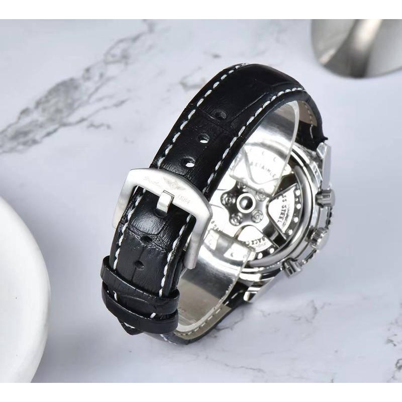 Đồng Hồ Quartz Nam Hiển Thị Ngày Dây Da Thời Trang Công Sở