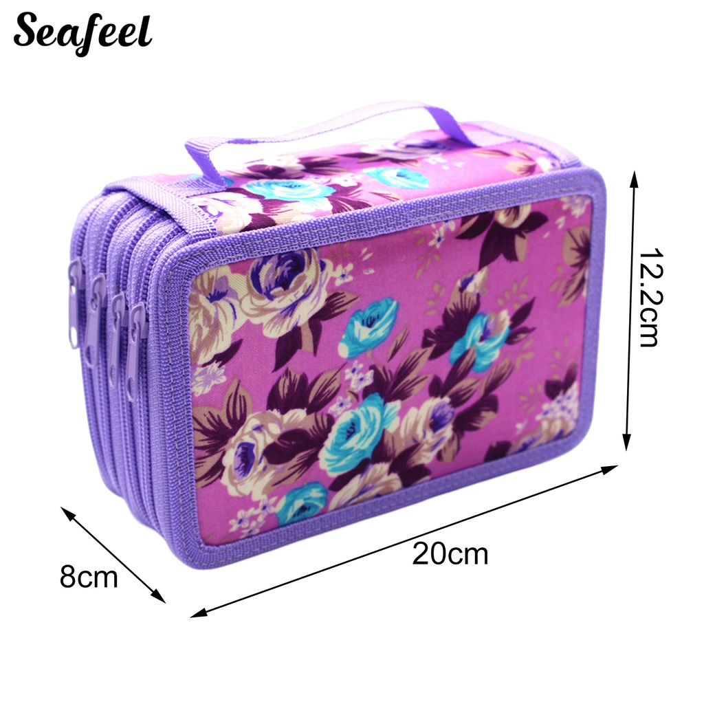 Túi Đựng Bút Sức Chứa Lớn Không Biến Dạng Có Khóa Kéo Bền Bỉ Cho Học Sinh