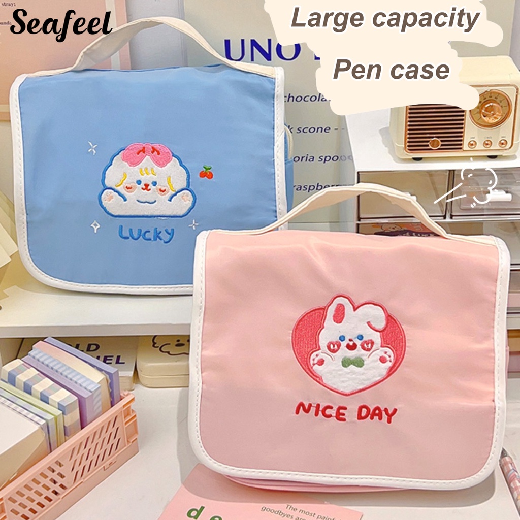 Túi Đựng Bút Chì Sức Chứa Lớn Có Thể Chia Ngăn Tiện Dụng Cho Học Sinh