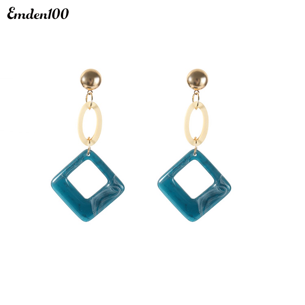 Đôi Khuyên Tai Dài Bản Tròn Vintage Cho Nữ