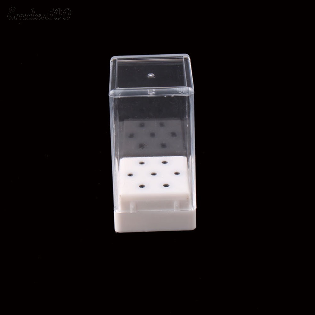 Hộp Đựng Đầu Mài Móng Tay 7 Lỗ Giá Đỡ