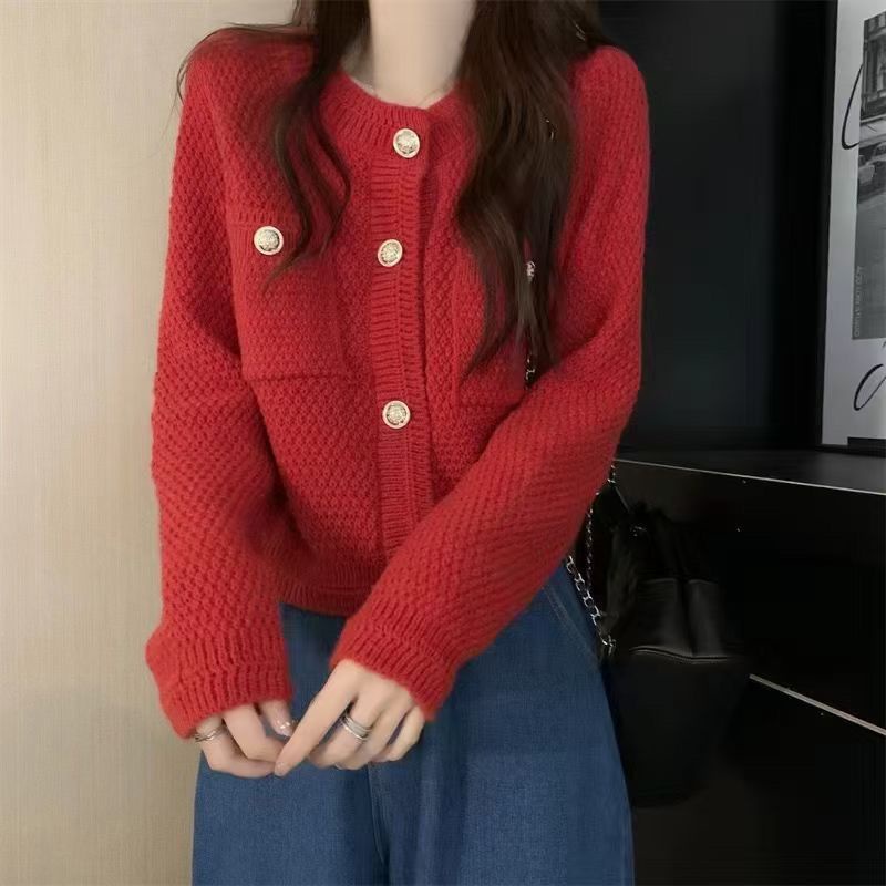 Áo Cardigan Dáng Ngắn Màu Trơn Thời Trang Cho Nữ
