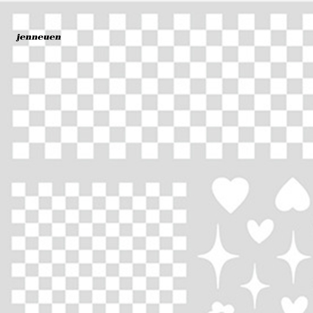 Miếng Dán Trang Trí Móng Tay Nghệ Thuật Thân Thiện Với Môi Trường Họa Tiết Kẻ Ô Tinh Tế