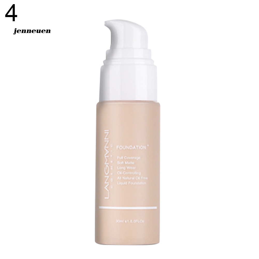 Kem Nền Dạng Lỏng Che Khuyết Điểm Toàn Diện Làm Trắng Da Chống Thấm Nước JEN Langmanni