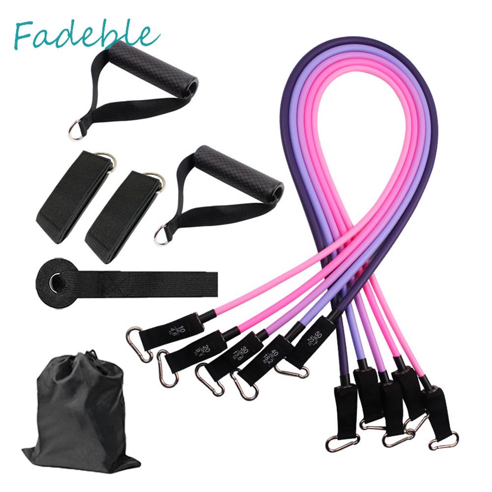 Set 11 Dụng Cụ Dây Kéo Đàn Hồi Hỗ Trợ Tập Thể Hình Chống Trượt