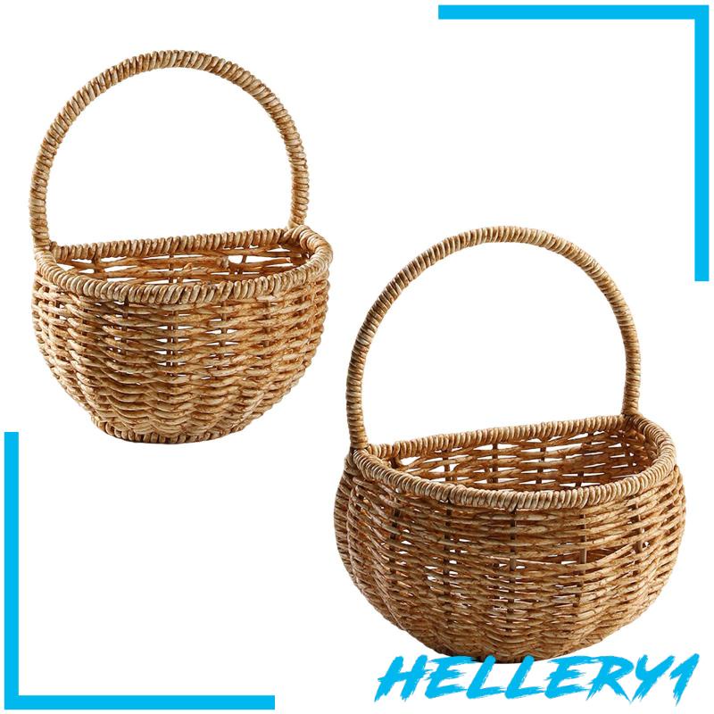 Giỏ Đựng Trái Cây Dạng Treo Có Tay Cầm Tiện Lợi Dành Cho Nhà Bếp / Phòng Tắm