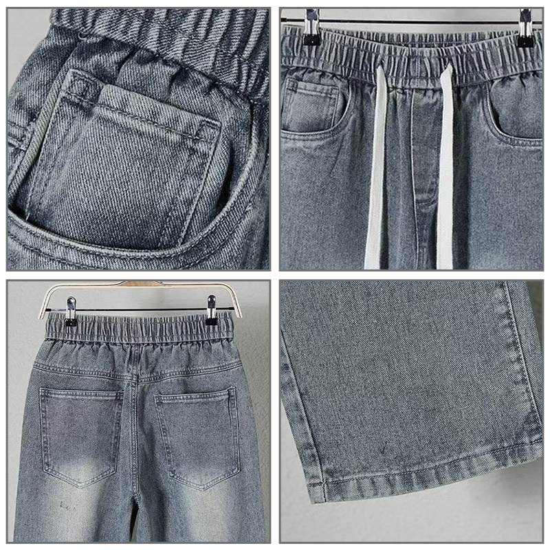Quần jeans Dài Ống Rộng Thời Trang Dành Cho Nam