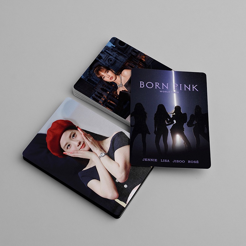 BLACKPINK Card Set 55 Tấm Thẻ Ảnh BORN PINK Kpop Lomo Card Hình Nhóm Nhạc