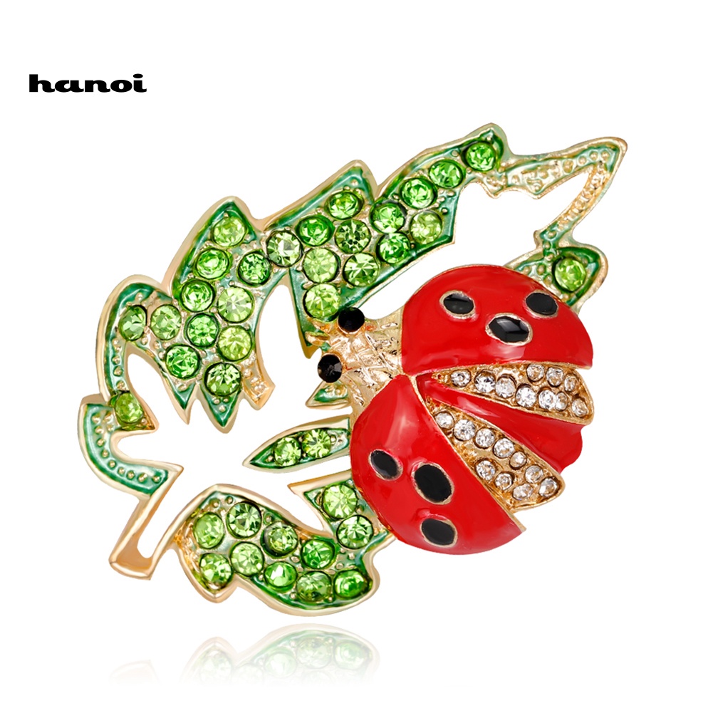 Ghim Cài Áo Hình Bọ Rùa Đính Đá Thời Trang Cho Nữ