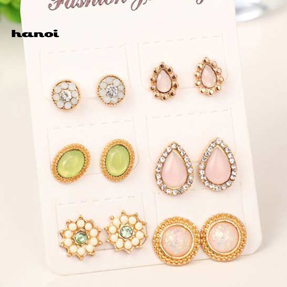 6 Đôi Bông Tai Thời Trang Nữ Tính