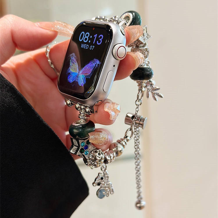 Dây Đeo Đồng Hồ Bằng Kim Loại Mỏng Dễ Thương Dành Cho iWatch
