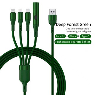 Bật lửa điện tử 6a 4 trong 1 cổng usb sạc nhanh chống gió có nút đánh lửa điện tử phổ biến cho xe hơi