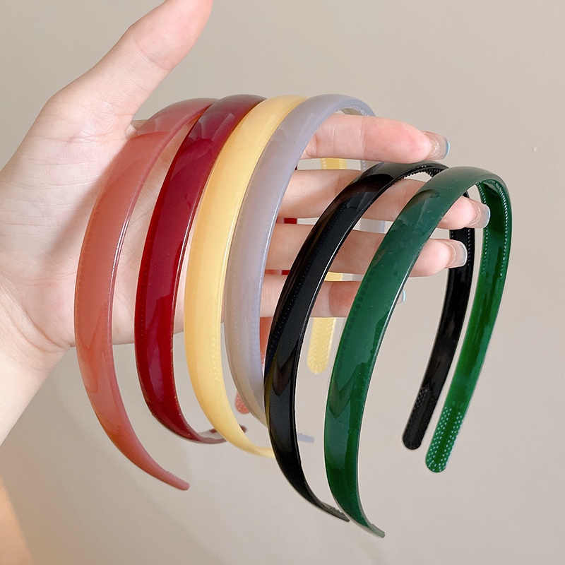 Băng Đô Cài Tóc Bằng Acrylic Màu Thạch Thời Trang Mùa Hè 2023