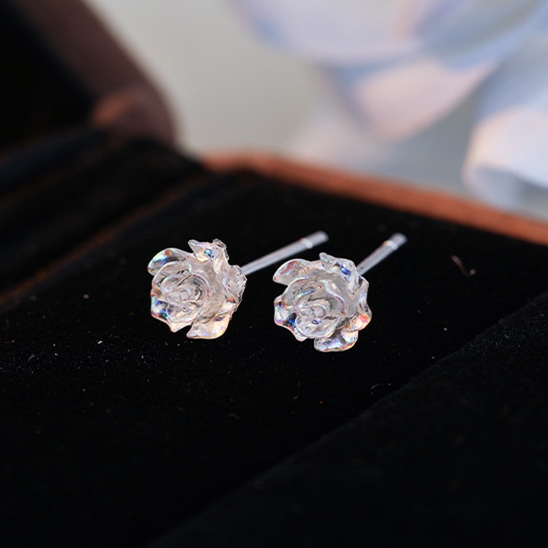 Bông Tai Hoa Trà Bằng Hợp Kim Xinh Xắn Cho Nữ