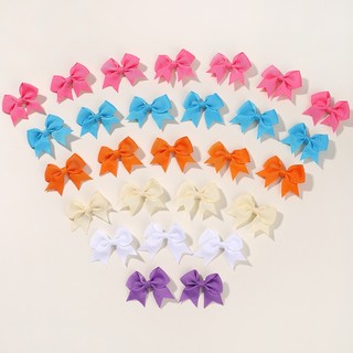 Set 2 Kẹp Tóc Nơ Ruy Băng 2.7Inches Cho Bé Gái