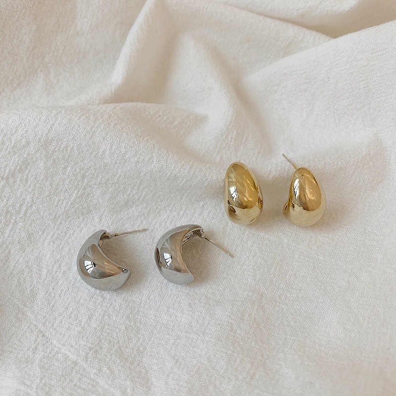 Bông Tai Hợp Kim Hình Hạt Đậu Nhỏ Phong Cách Retro Sang Trọng Thời Trang Cho Nữ