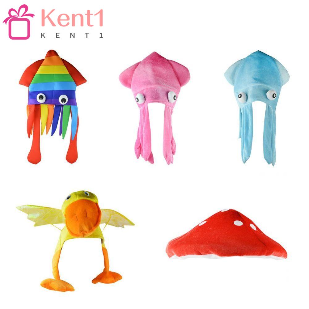Mũ Đội Hình Bạch Tuộc Nhiều Màu Sắc Phong Cách Halloween KENT1