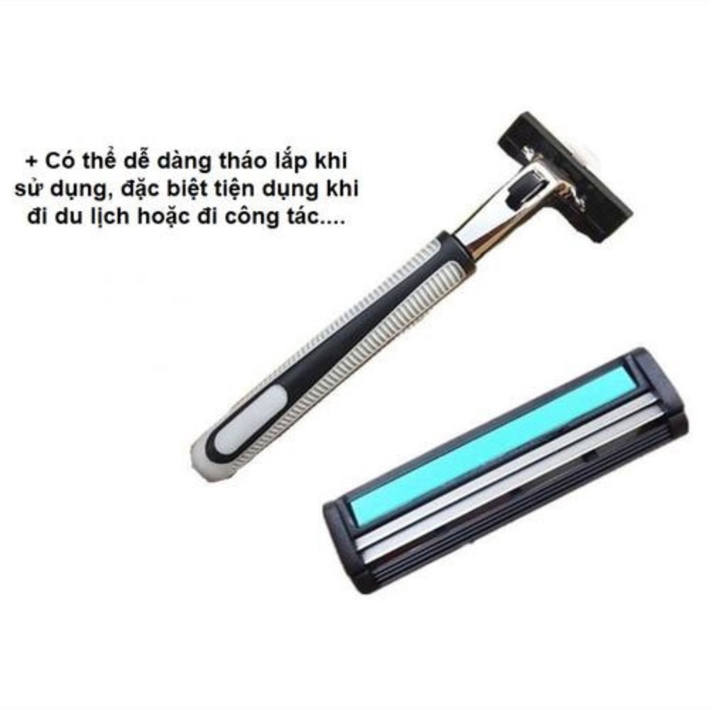 Set Dao Cạo Râu 36 Lưỡi Kép Kèm Bàn Cạo, Kèm 1 Tuýp Kem Cạo Râu