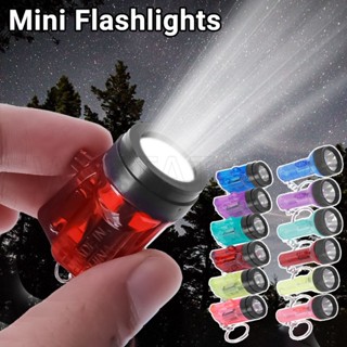Đèn Pin LED Mini Bằng Nhựa Kèm Móc Khóa Tiện Dụng Dùng Khi Đi Cắm Trại