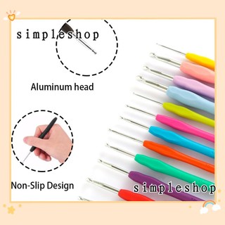 Móc Đan Len Bằng Nhôm Mềm Nhiều Màu Sắc Size 2.0 - 10mm