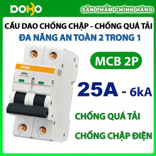 Cầu dao tự động mcb dobo korea 2p 25a 6ka loại tốt chống chập - chống quá tải siêu nhạy