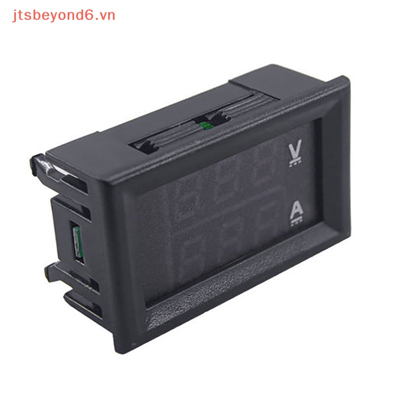 Đồng hồ đo vôn kế kỹ thuật số DC 0-100V 10A Đồng hồ đo điện áp hiển thị Kép Đồng hồ đo dòng điện Bảng điều khiển amp vôn 0.28 "màu đỏ màu xanh dẫn cửa hàng