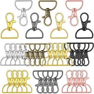 Móc kẹp chữ d bằng kim loại dùng làm móc khóa / dây móc khóa / ví / móc càng cua