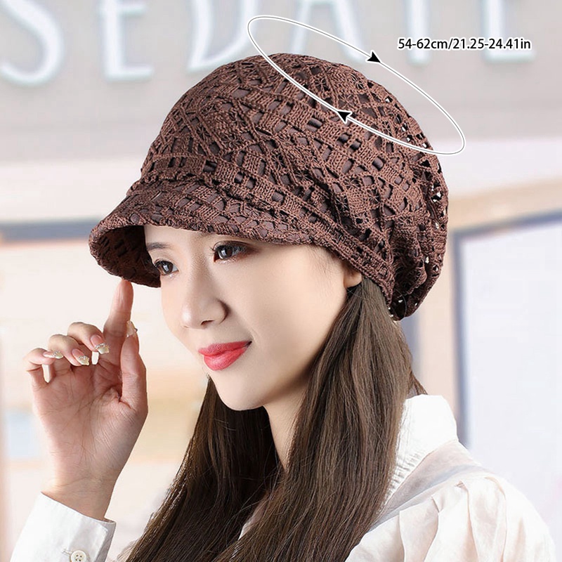 Bbyter thời trang openwork crochet phụ nữ mũ bóng chày mũ mềm beanies mũ phụ nữ skullies beanies mũ thường mũ hip hop visor