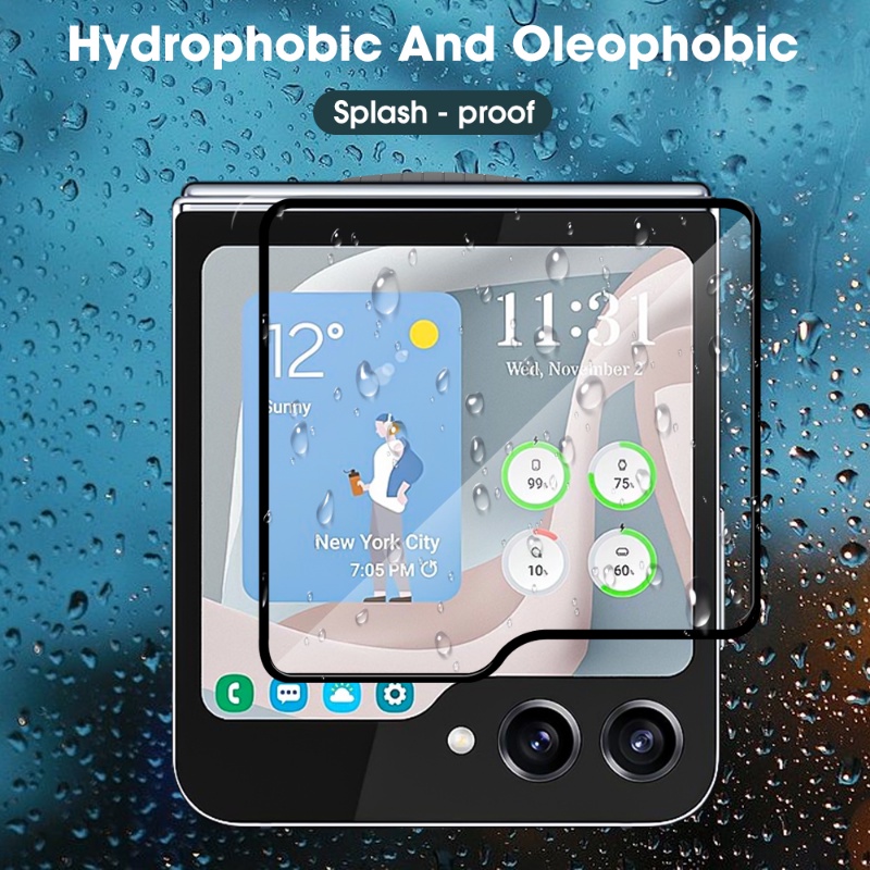 Kính Cường Lực 2 Trong 1 Bảo Vệ Màn Hình Chống Trầy Xước Cho Samsung Galaxy Z Flip 5 5G ZFlip5