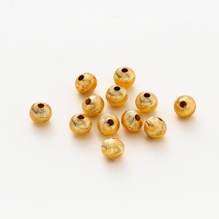 St. kunkka 20 hạt xâu chuỗi mắt mèo mạ vàng 18k kích thước 4-6mm