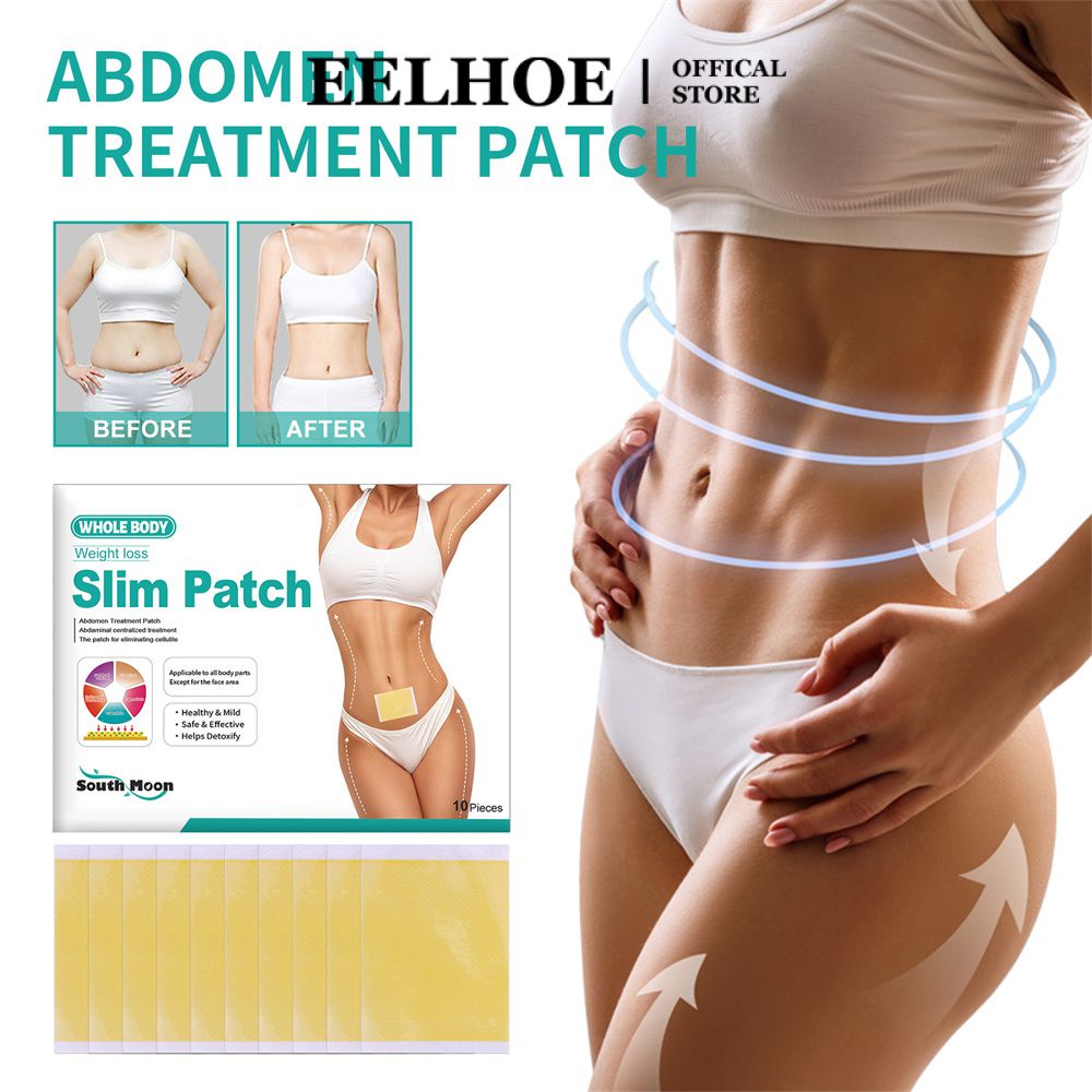 Miếng Dán Giảm Béo Bụng EelhoeMiếng Dán Đốt Cháy Bụng 10 Gói Giảm Béo Săn Chắc Eo Bụng Giảm Cân Da Body Sculpting Stick Chăm Sóc Cơ Thể