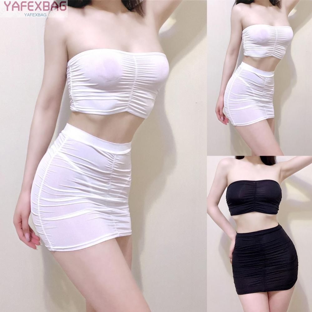 Set 2 Món Đồ Lót Dạng Ống Xuyên Thấu Gợi Cảm