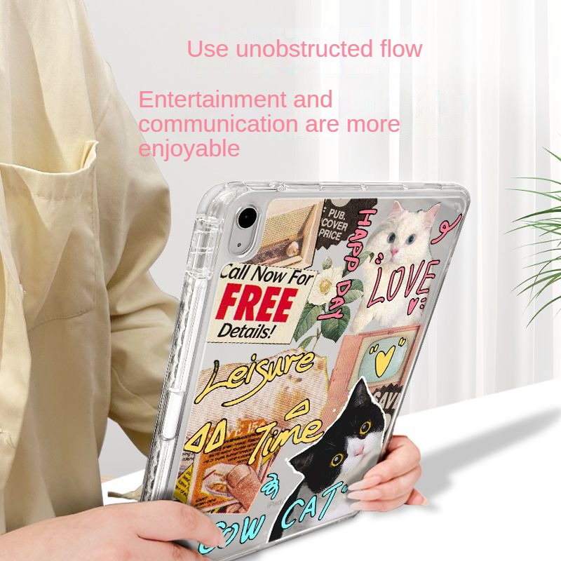 Ốp Máy Tính Bảng Tpu Gập Gọn Cho iPad Air 4 10.9 2021 Pro 11 Gen 10 2022 10.9 gen9 / 8 / 7 Gen 10.2 iPad gen5 / 6 / Air1 / 2 9.7 iPad 6 mini4 5 iPad