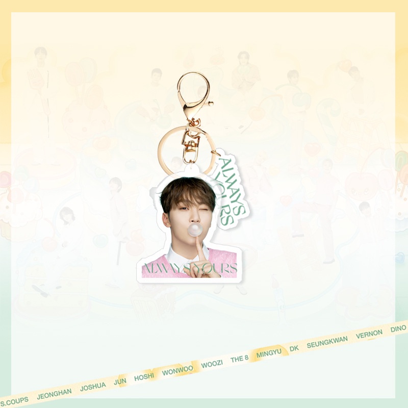 Móc Khóa Acrylic Hình Nhóm Nhạc Kpop Seventeen Mới