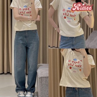 Áo baby tee enjoy your life dễ thương chất cotton