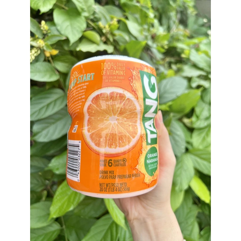 [ Date 2025 ] Bột Cam Tang, Bột Pha Nước Hương Cam Mỹ Orange Naranja 566gr, 2.04kg