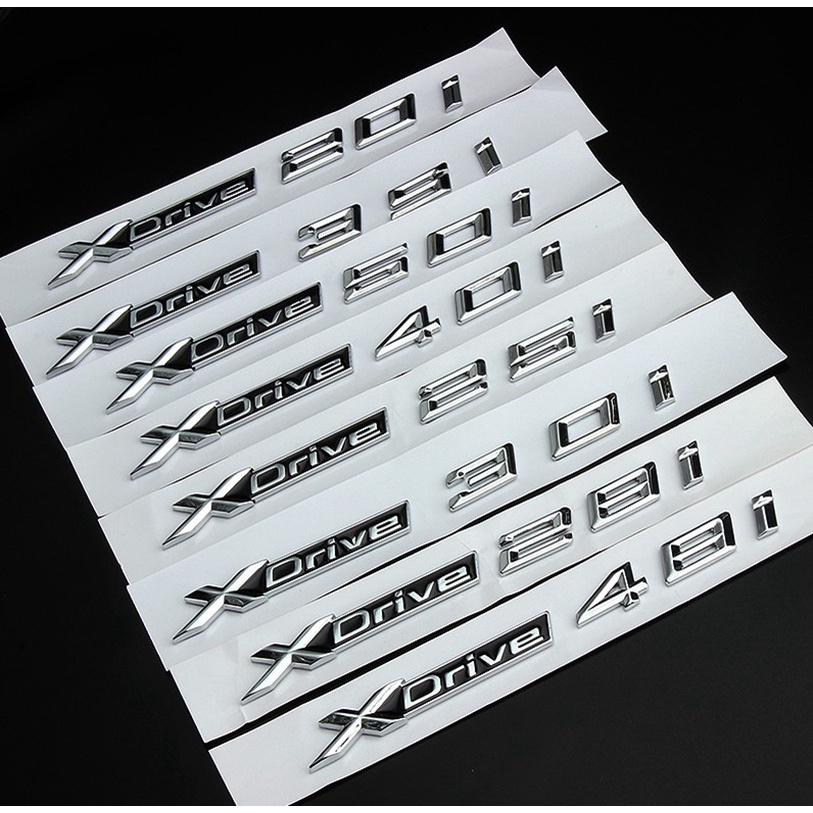 1 Nhãn Dán Logo X Drive 20i 25i 28i 30i 35i 40i 48i 50i Cho BMW X1 X3 X4 X5 X6