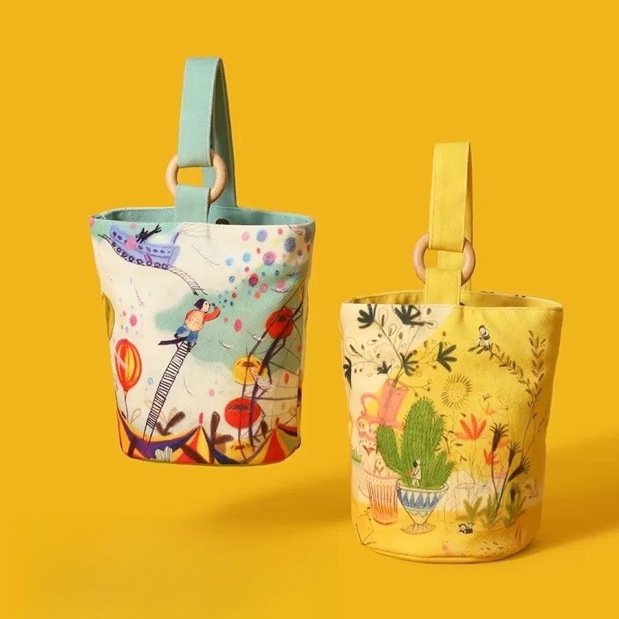 Túi Xách Tay Bằng Vải Canvas Phong Cách Mới 2023