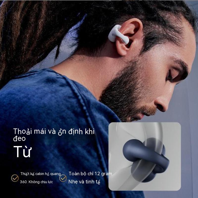 Tai nghe Bluetooth TWS không dây chính hãng, thời trang mới, tai nghe thể thao kẹp tai mới
