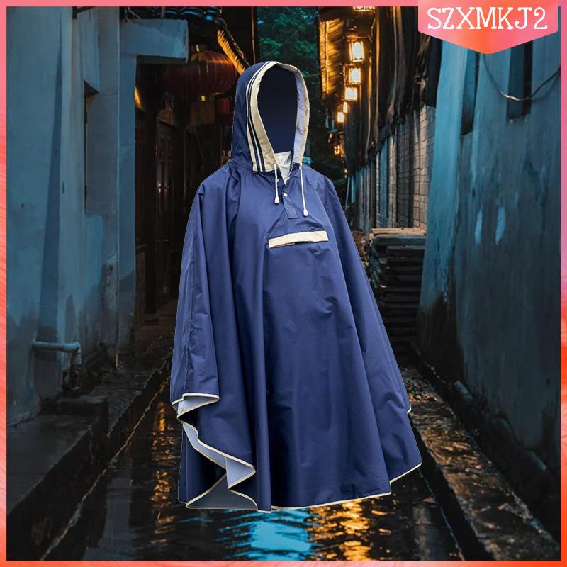 Áo Mưa Poncho Có Mũ Trùm Chống Nước Có Thể Tái Sử Dụng Cho Nam Nữ