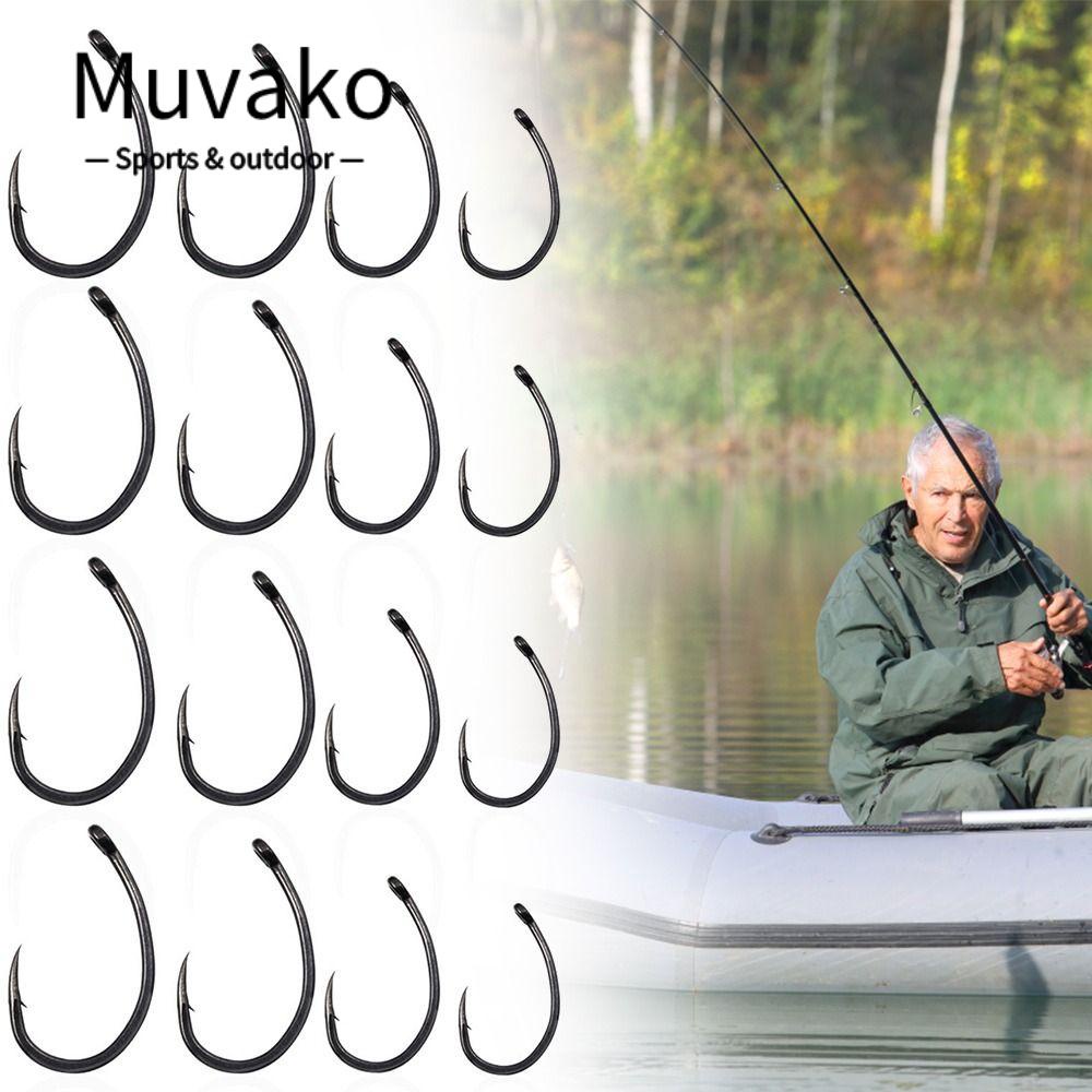 Muvako Hộp 50 Lưỡi Câu Bằng Thép Các Bon