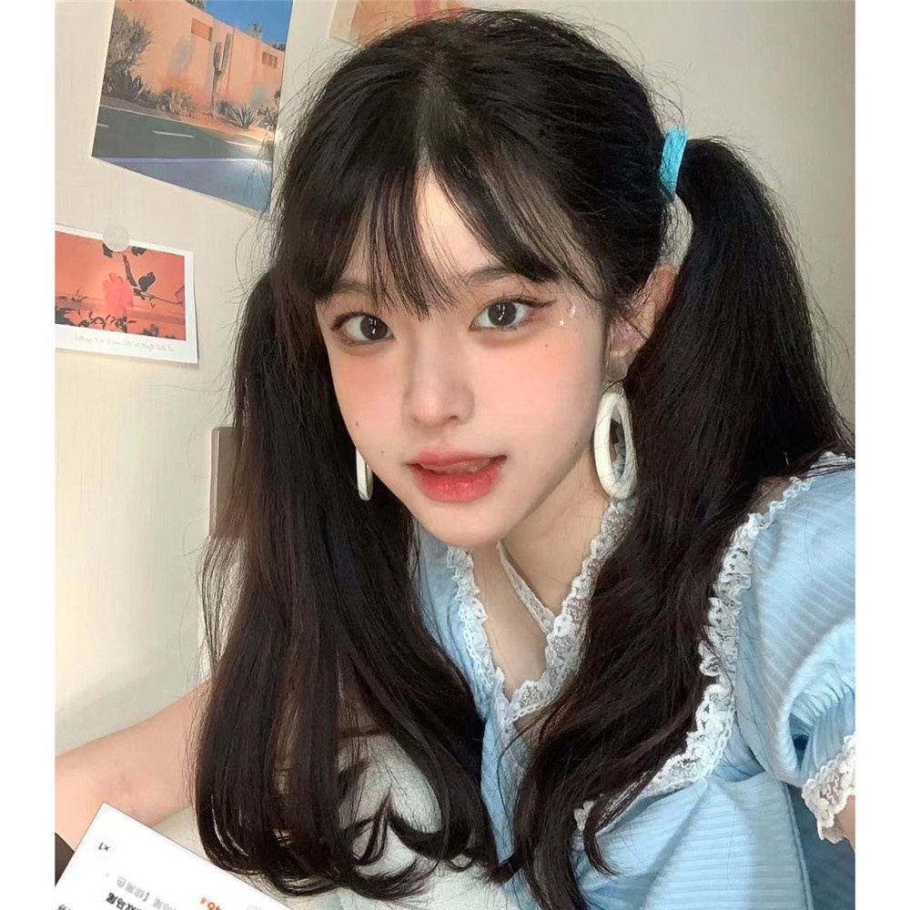 Bộ 2 Tóc Giả Dài Xoăn Tự Nhiên Thời Trang Cho Nữ