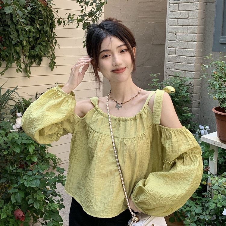 Áo Kiểu Trễ Vai Dáng Rộng Thời Trang Mùa Hè Cho Nữ