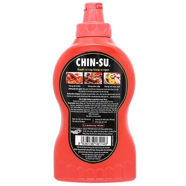 Tương ớt Chinsu Cay Vừa chai lớn chai 250g/ 500g/ 1Kg