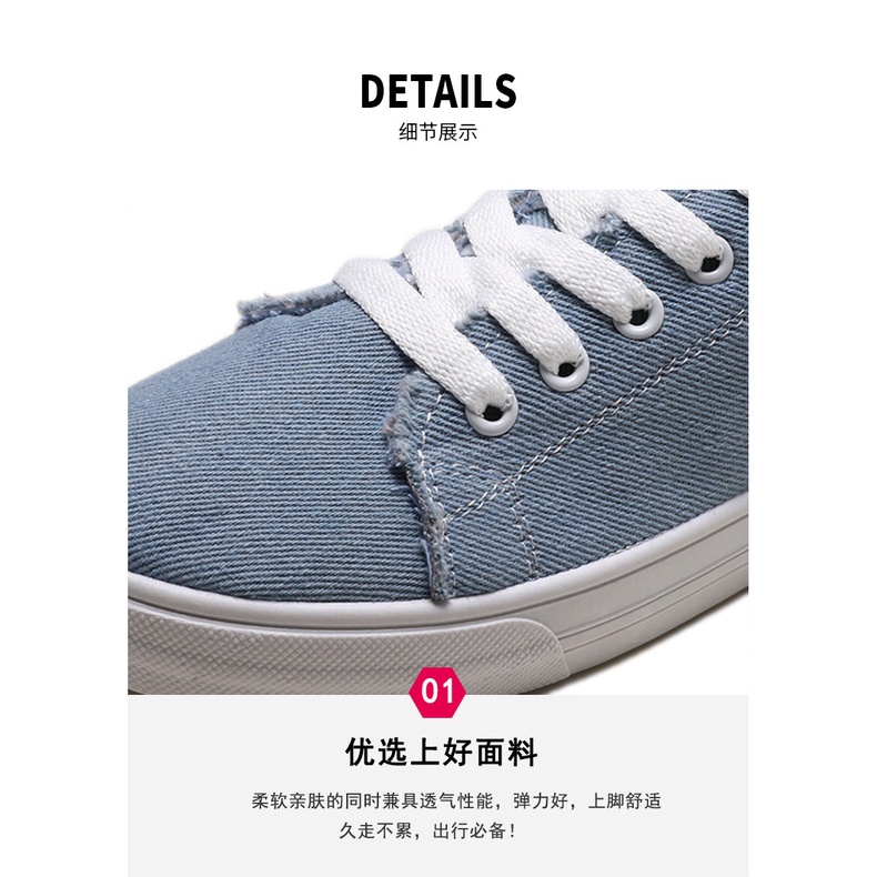 Giày Canvas Mũi Tròn Thiết Kế Mới 2023 Thoáng Khí Thời Trang Dành Cho Mùa Thu