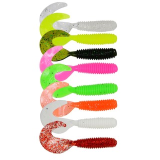 [SKYBAITS] 1.2g / 1.5g / 2g Mồi Câu Cá Mềm Silicon Đuôi Dài Bionic Giun Cho Cá Chép Bass Pesca