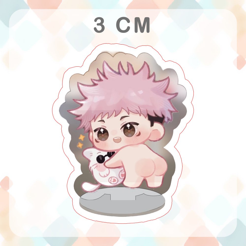 Mô hình Standee JUJUTSU KAISEN Chú Thuật Hồi Chiến ver HỞ MÔNG anime chibi mica arcylic trưng bày